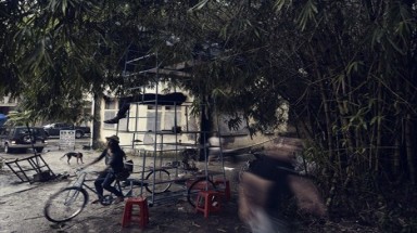   Độc đáo cửa hàng di động 3 tầng trên xe đạp ở Hà Nội