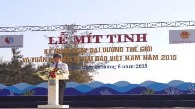  Lễ mít tinh lần thứ 7 Tuần lễ Biển và Hải đảo Việt Nam năm 2015