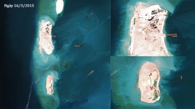  Ảnh vệ tinh chụp thực trạng 7 bãi đá Trung Quốc cải tạo ở Trường Sa