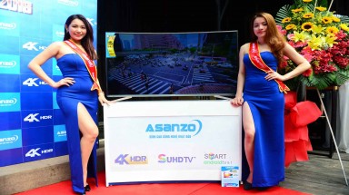  Asanzo ra mắt tivi màn hình cong 4K SUHD 