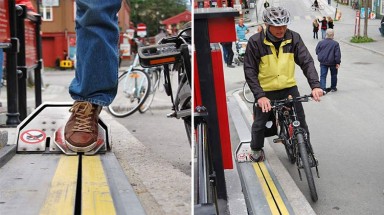  Độc đáo thang máy dành cho xe đạp ở Na Uy